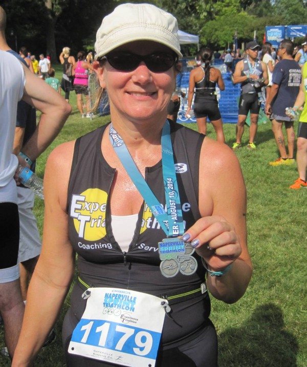 Sharon at naperville tri presented by Experience Triathlon