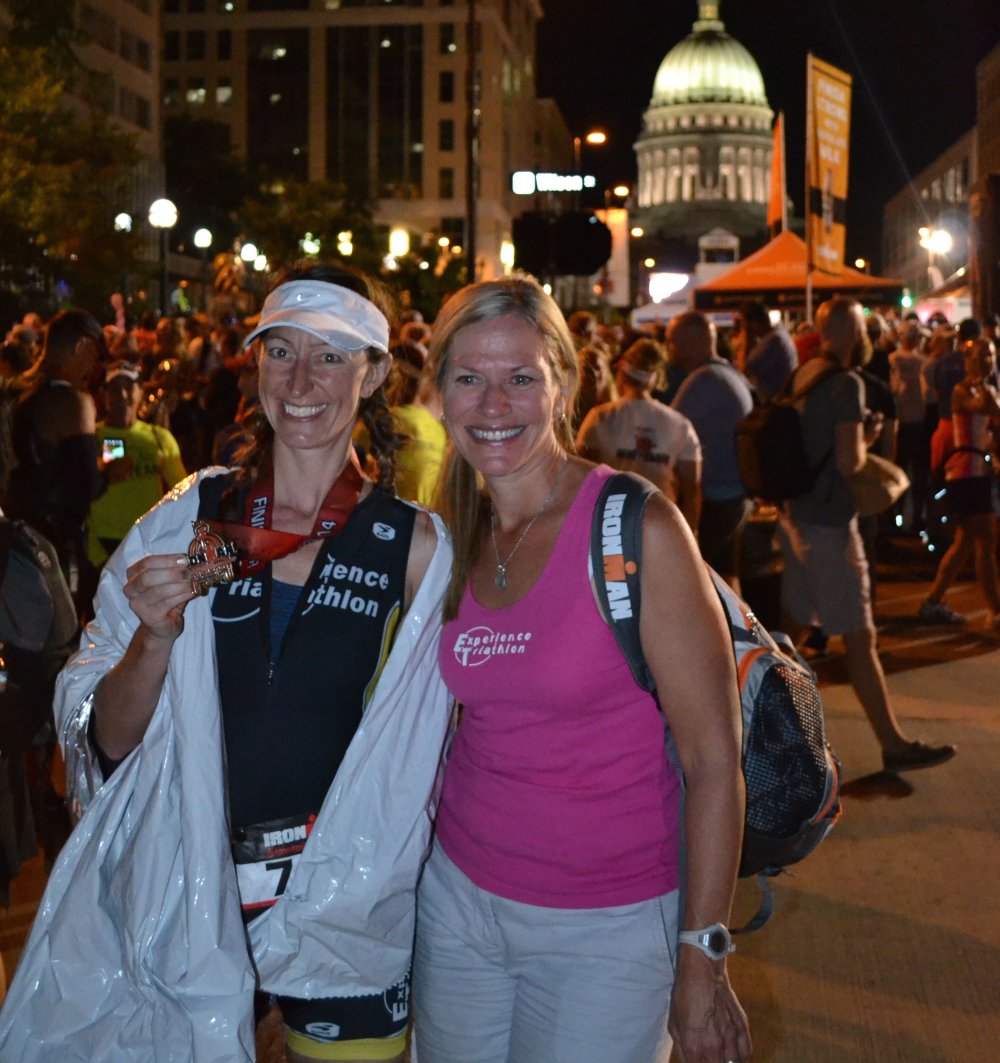 laura and suzy at finish